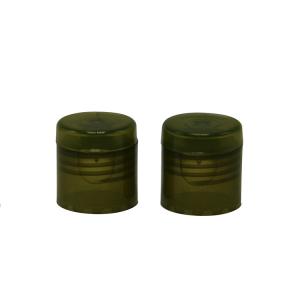 Colorful cosmetic plastic hand screw cap flic top cap 24/410 28/410 for various bottle