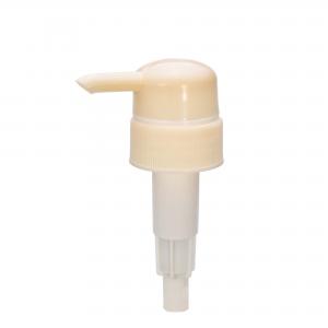 38/410 4cc white ribbed lotion pump up side down lock