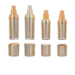 Silver gold plating beautiful design empty cosmetic bottle for cream