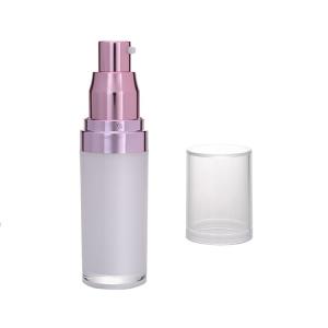 2018 hot sale 15 ml 30 ml 50 ml round plastic airless lotion bottle pump bottle