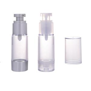 Round 30ml 50ml 80ml cosmetic airless pump bottle