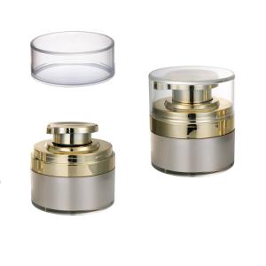 Acrylic Airless Cosmetic Cream Pump Jar For Lotion