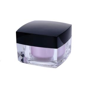 Fasion Design Square Acrylic Cosmetic Jars 5g 15g 30g 50g